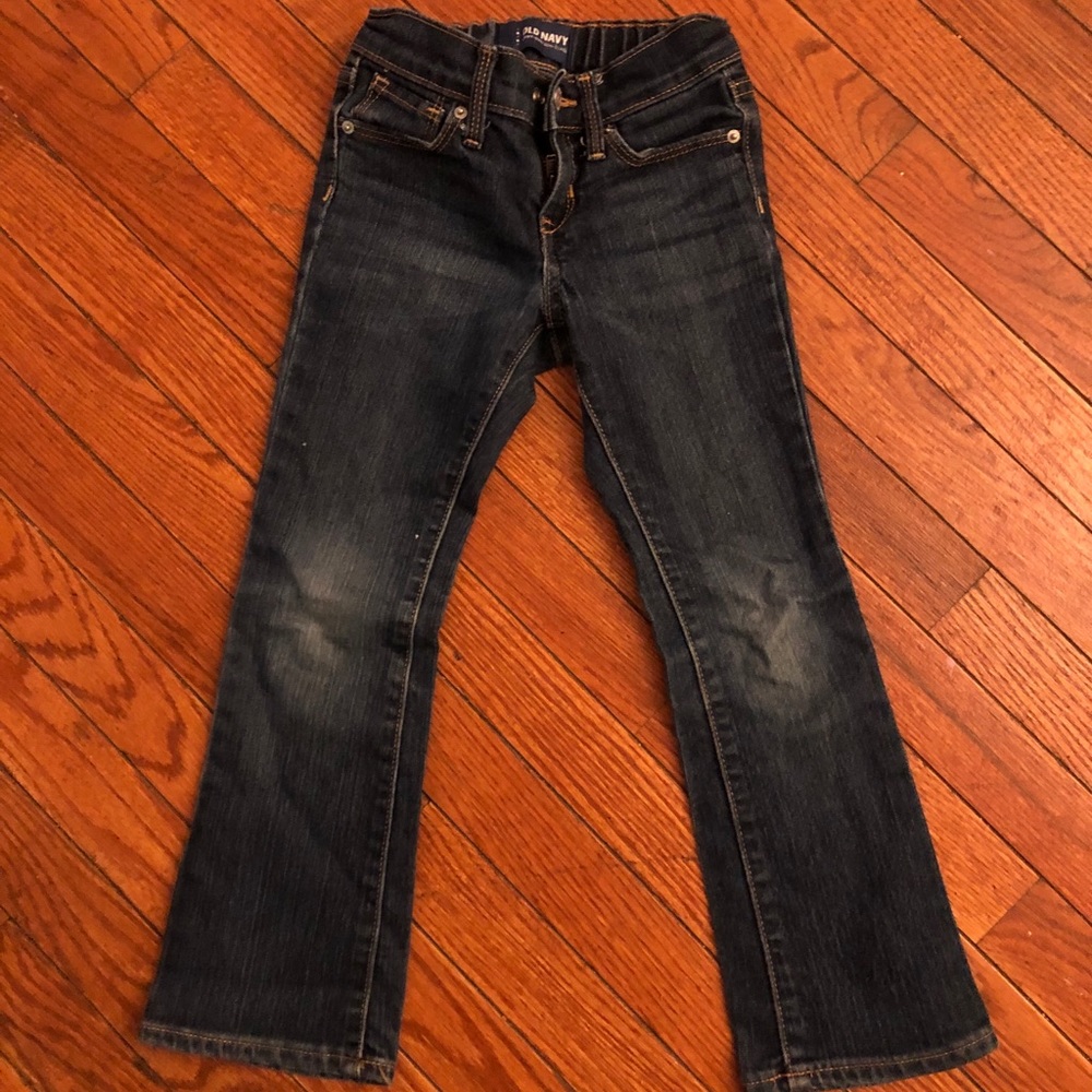 Old Navy Girls Dark Denim Boot Cut Jeans Girls 5